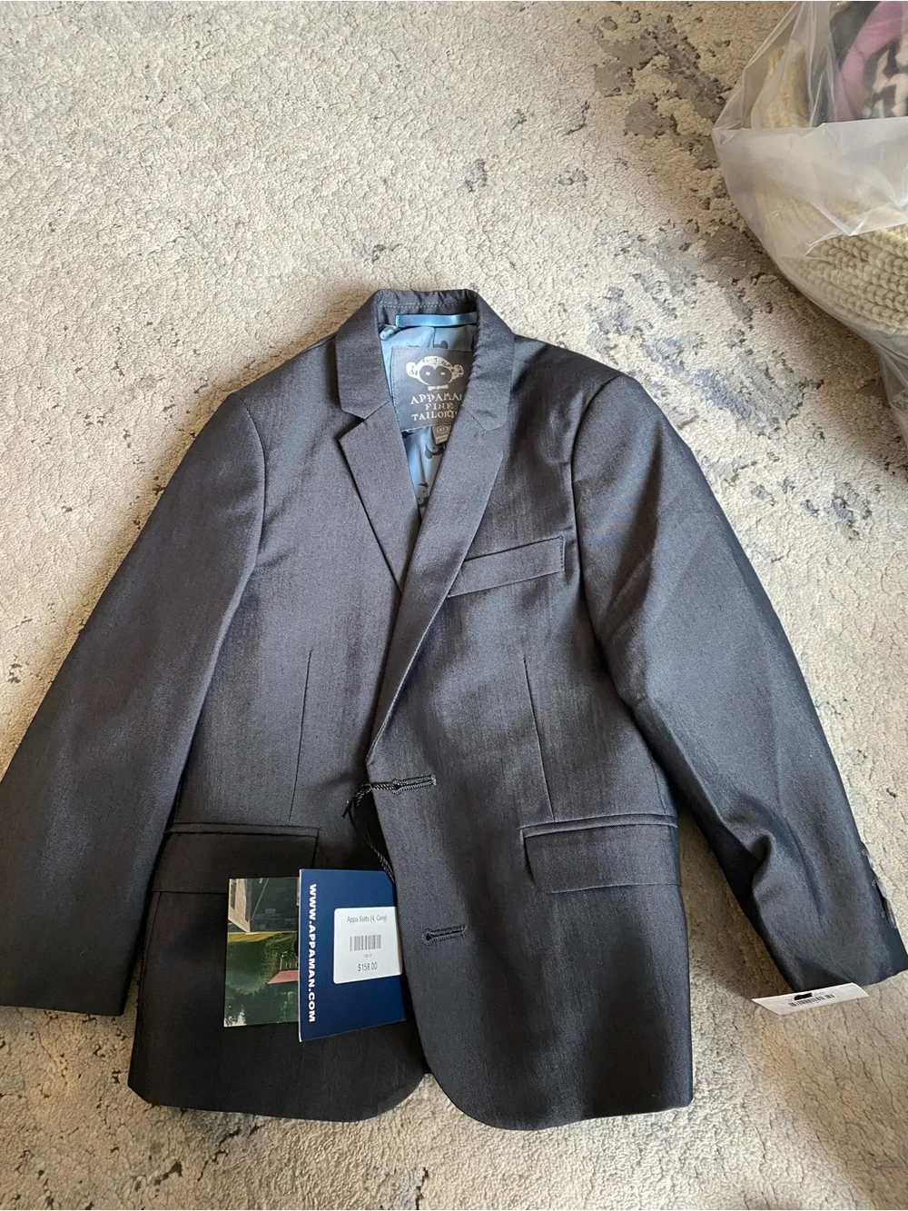 NWT Dark Gray Blazer Sz 4T